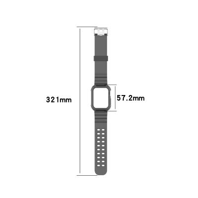 China Hot Factory Sale Fashion Box Leather Strap Silicone Band Strap/Watch Bands Silicone For Apple Watch for sale