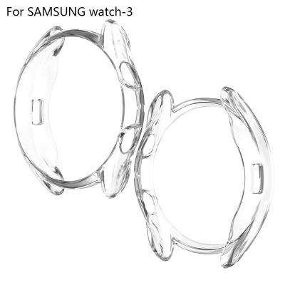 China Export quality rubber products 41MM R850 plating protective hollow shell TPU half package bag packaging for galaxy watch3 for sale