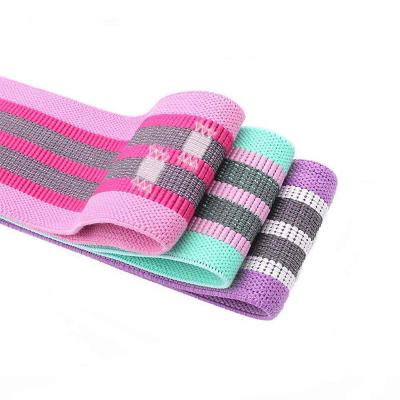 China High quality fabric covered elastic hip resistance bands for yoga for sale