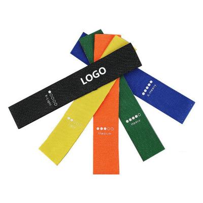 China Wholesale High Quality Fitness Exercise Latex Fabric Elastic Loop Hip Resistance Bands Set Custom Logo for sale