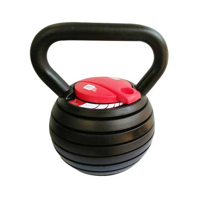 China Home Use Adjustable Weight Kettle Bell 40 Pound Cast Iron Kettlebell Competitive Exercise Body Shaping Indoor Fitness Equipment for sale