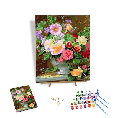 China Traditional Chinese 2023 Vend Well Paint By Numbers Flowers For Paint By Numbers Adults for sale