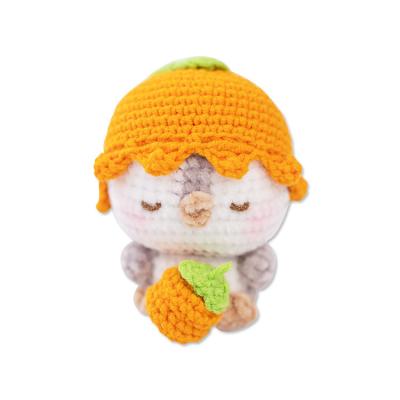 China Gift children play give pendant woven bag gift material doll bag novice crochet penguin key chain diy handmade material for sale