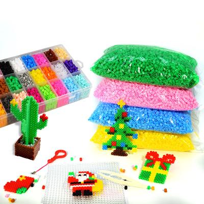 China 2023 New Children's Modern DIY Handmade Toy Plastic Craft 57 Colors Loose Ironing Beads 5mm Fuse Hama Perler Beads for sale