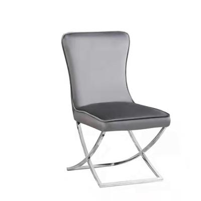 China Modern Modern Velvet Armless Dining Chair Living Room Furniture / Stainless Steel Velvet for sale