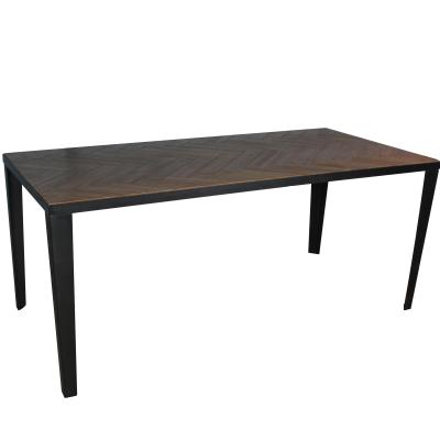 China RECYCLED Rectangular Dining Table Dining Room Furniture Wood Dining Table Modern Use for sale