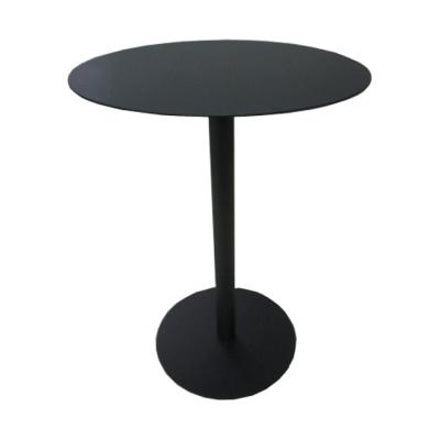 China Modern End Table Living Room Furniture Coffee Table Metal For Bar 2021 Top Selling Round Black Metal With Powder Coating for sale