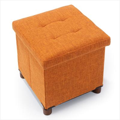 China Manufacturer Modern Storage Stool For Living Room With Modern Leg And Color Storage Ottoman Side Table for sale