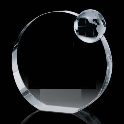 China Crystal glass processing Havock Globe crystal glass paperweight for sale