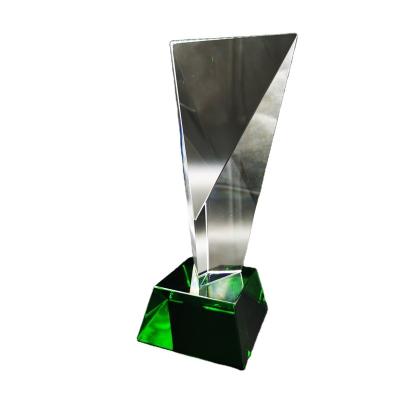 China Crystal Glass Processing K9 Crystal Souvenir Gift Awards 3d Laser Engraving White Clear Crystal Glass Award Trophy for sale