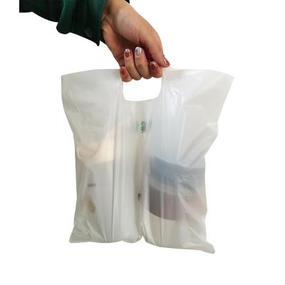 China Biodegradable Die Cut Plastic Bag 100% Compostable Reusable Custom Handle Shopping Bag BIODEGRADABLE for sale