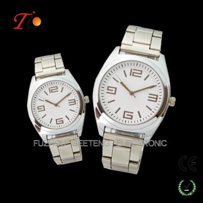 China Low price stainless steel strap color available of pair watches for lovers for sale