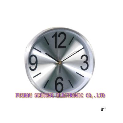 China Silver high quality  new design round shape  wall clock models for sale