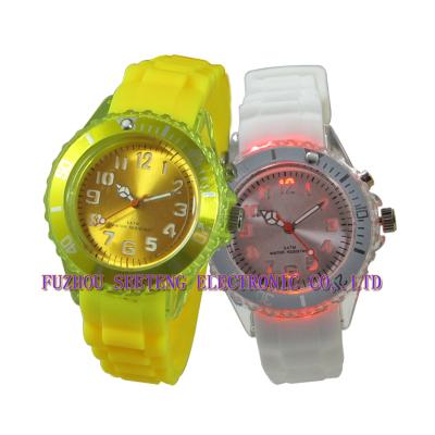 China multicolor silicone rubber watch kid's watch for sale