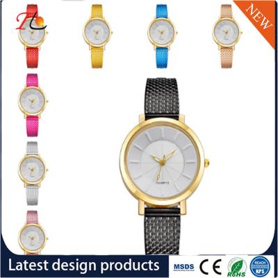 China Wholesale Plastic watch band  Alloy Round Case Ladies Quartz Watches fashion watch Multicolor watches for sale