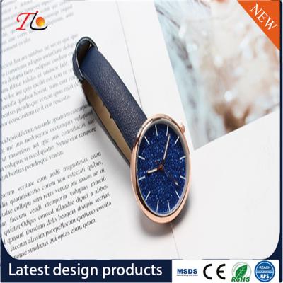 China Wholesale Customization PU Watch Alloy Case Quartz Watch Fashion Watch Colorful Leather Band Shining Diamond Lady Watch for sale