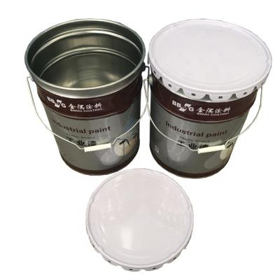 China Durable 20L Tin Bucket With Steel Handle For Paint, Coating Or Other Chemicals for sale