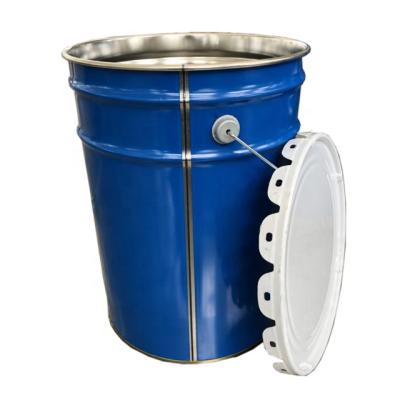 China Durable 25 liter paint can buckets with handle and lid for sale