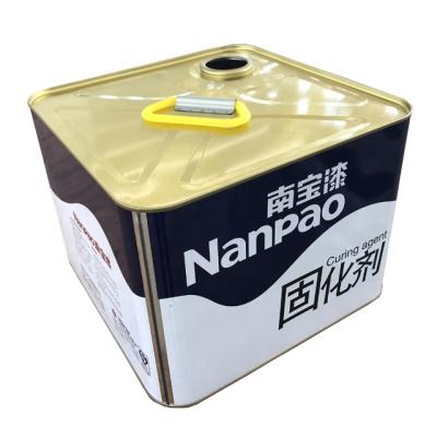 China Custom Wholesale Durable Oil Can Tin Box Paint Jerry Can Rectangular Metal Cans for sale