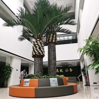 China Outdoor Environmental Friendly Indoor Mall Decorate Artificial Date Palm Tree for sale