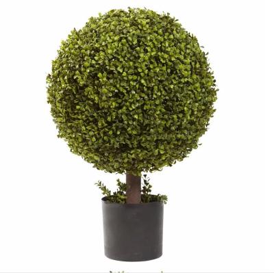 China New Product Wholesale Indoor/Outdoor Artificial Topiary Ball Decoration Buxus Balls Artificial Grass Ball For Decoration for sale