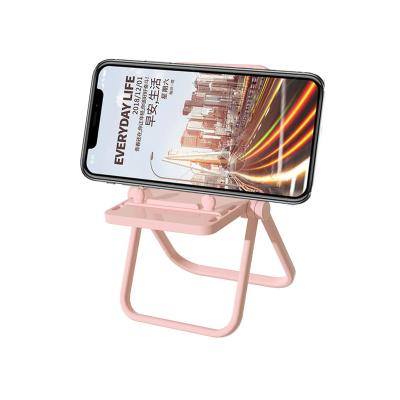 China New Portable Color Adjustable Cute Chair Flexible Phone Holder Stand for sale