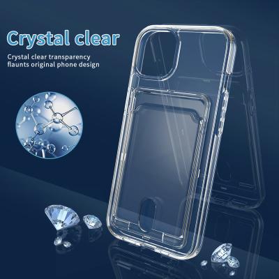 China 2020 New Four PC Purse Coin TPU Transparent Case Shockproof Corner Shockproof Phone Back Cover For iPhone 13 12 11 pro max for sale