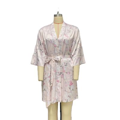 China QUICK DRY Women's Pajamas Two Piece Set Floral Pattern Summer Pajamas And Home Wear for sale