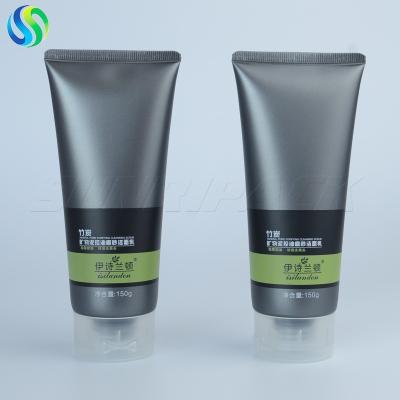 China 150ml/5.3oz men facial wash cosmetic tube packaging matt surface cosmetic tube eco-friendl for sale