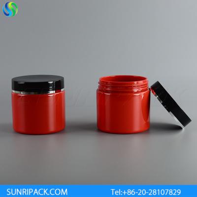 China 200ml Plastic jars, 200ml PET jar, 200ml wide mouth round jar for sale