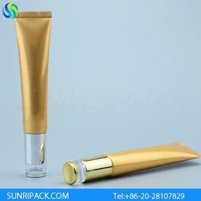 China 25ml eye cream cosmetic tube, 25g golden alu laminated tube for sale