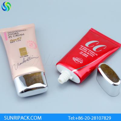 China 60ml BB cream cosmetic tube, 60ml oval plastic tube, 60g CC cream alu-plastic tube for sale