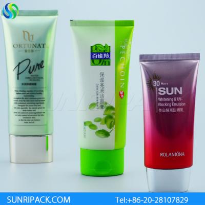 China 50ml oval sunscreen cosmetic tube, 90ml cosmetic tube for sale