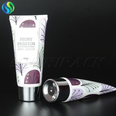 China 50ml/1.8oz empty hand cream packaging tubes, labeling plastic tube for sale