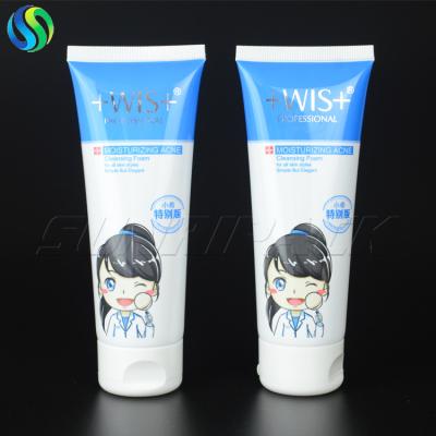 China 75g/2.6oz cleansing foam packaging tubes empty plastic tube for sale