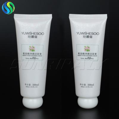 China 100ml/3.5oz facial wash tube packaging, ball cap plastic tube, empty cosmetic tube packagi for sale