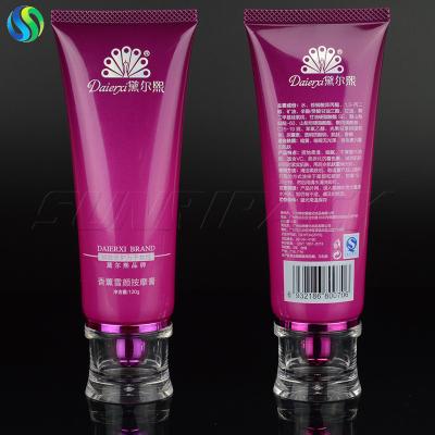 China 120g/4.2oz empty acrylic cap plastic tube packaging for sale