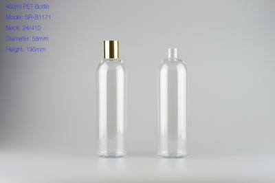 China 400ml high quality clear PET bottle,hair conditioner bottle with lotion pump for sale