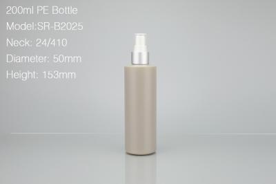 China 200ml hdpe bottle, 200ml cylinder round bottle, 200ml spray bottle for sale