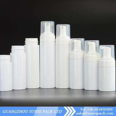 China 80ml 100ml 120ml 150ml 180ml 200ml soap foam pump white bottle for cleanser for sale