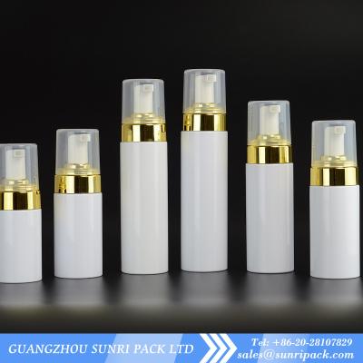 China 80ml 100ml 120ml 150ml 180ml 200ml soap foam pump white bottle for cleanser for sale