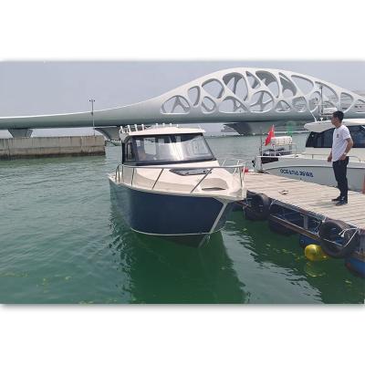 China ASP755 Recreational Sports Angling Fishing Boat Alloy Cabin High Speed ​​Aluminum Boat For Sale Sydney for sale