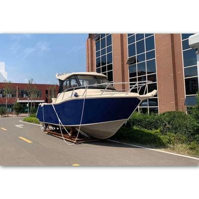 China Recreational Sports Fishing Australia New Design 25ft Full Cabin Boat Professional Fishing Aluminum Boat For Sale Adelaide for sale