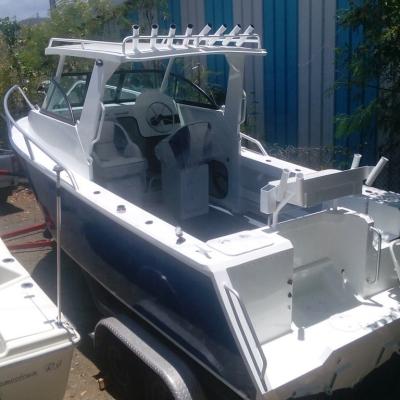 China 6m 20ft aluminum ballast boxes design deep V hull lifestyle yacht cuddy cabin fishing boat aluminum boat for sale for sale