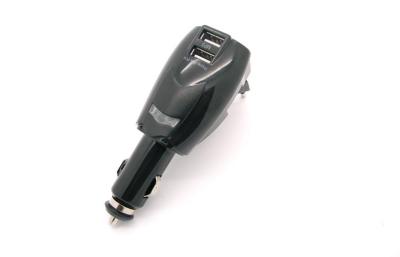 China 2 in 1 Universal USB Mobile Car Charger 5V 3.0A Low Temperature , Short Circuit for sale