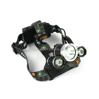 China Powerful 30W Camping Led XML 30W LED Headlight 3000lm 3pcs T6 Aluminum Rechargeable Zoomable Headlamp for sale