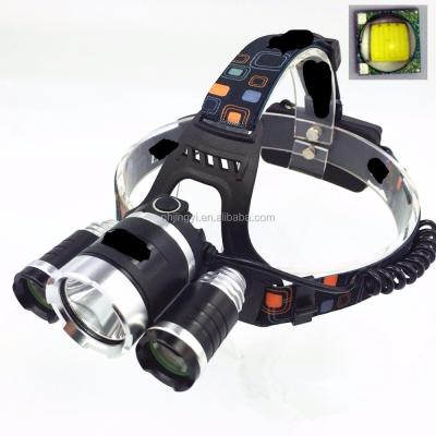 China T6 Zoomable Camping Headlamp Aluminum Rechargeable Flashlight 30W 3000 Lumen USB Led Head Torch for sale