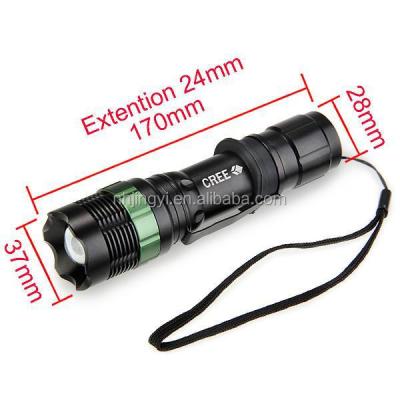 China High Bright 1000 Lumens Camping Or Powered 18650 10W Led Flashlight USB Rechargeable Tactical Torch for sale