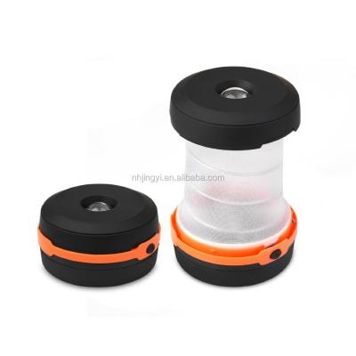 China Mini Outdoor Portable Foldable ABS Flashlight Water Resistant Folding Camping Lantern LED for sale