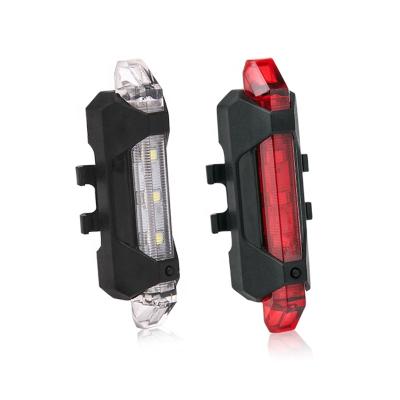 China waterproof usb rechargeable bicycle red white blue led bike tail lights JY-0099 for sale